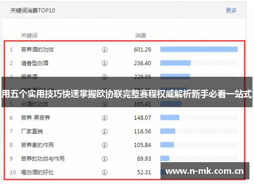 用五个实用技巧快速掌握欧协联完整赛程权威解析新手必看一站式 用五个实用技巧快速掌握欧协联完整赛程权威解析新手必看一站式